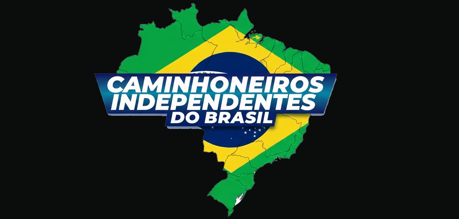 Marca Caminhoneiros Independentes do Brasil em fundo escuro
